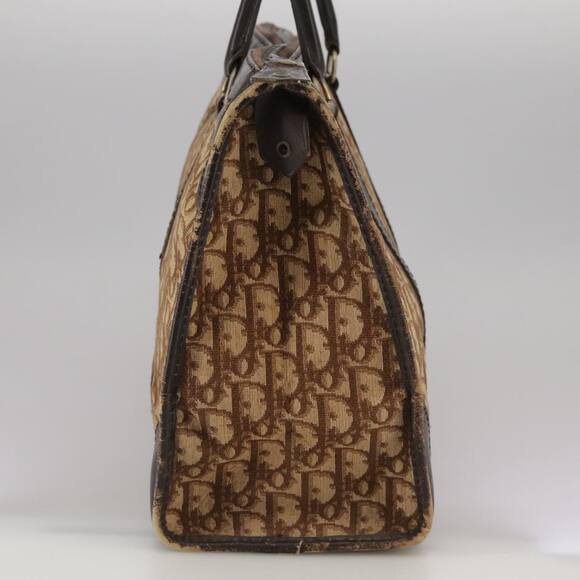 DIOR Trotter Canvas Hand Bag Brown - Picture 4 of 12